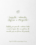Buquê Te dei flor porque terapia tá cara