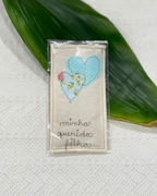 Pouch Aromas de Lavanda com bordado Minha querida filha